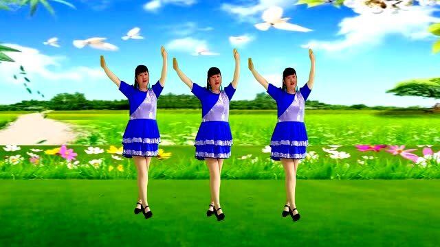 最新廣場舞風潮，油菜花之戀的華麗演繹